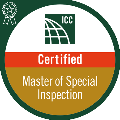 Cornerstone Construction is a certified master of special inspection